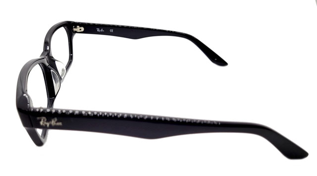 【RayBan】レイバン　人気ブランドの激安メガネセット　RB5130-2000　ブラック／ブラック　度付き眼鏡レンズ付きレンズ付き