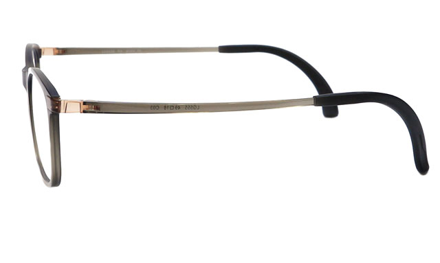 【LEGGER】LG555 C3　ライトカーキ／ライトカーキ　度付きレンズ付き眼鏡セット　激安通販メガネ