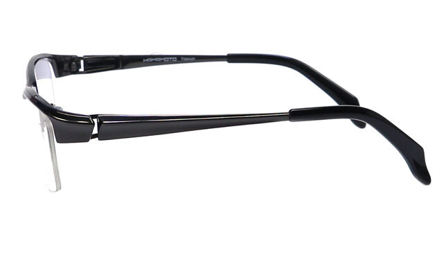 国産のチタン製メガネセット,HAMAMOTO,非球面の度付きレンズ付き眼鏡